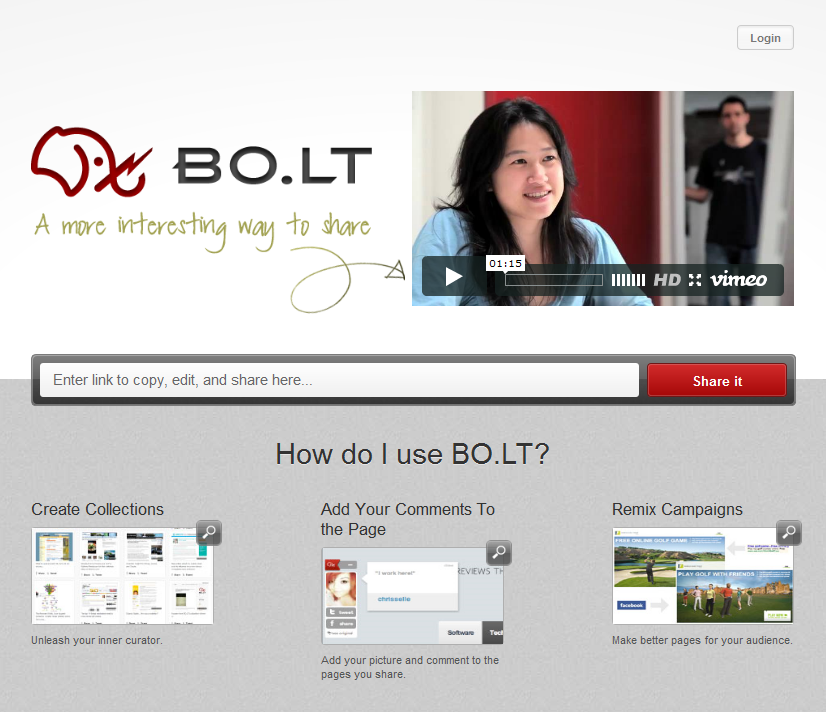 Bolt Homepage