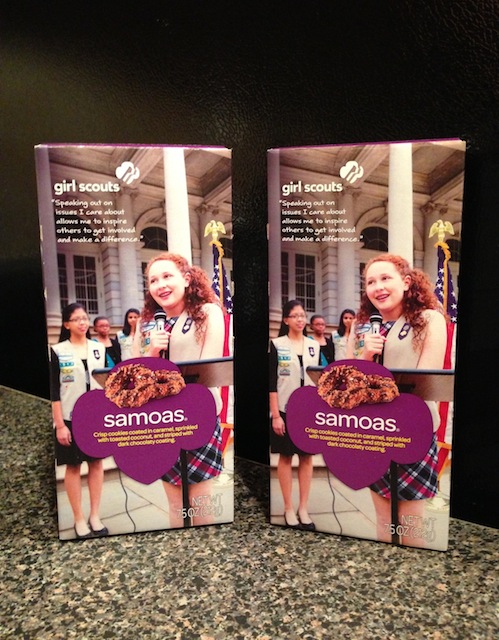 Box of Samoa Girl Scout Cookies