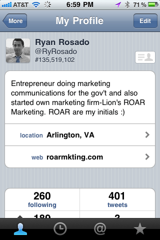 Twitter App Screenshot