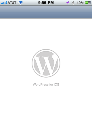 wordpress for iphone screenshot