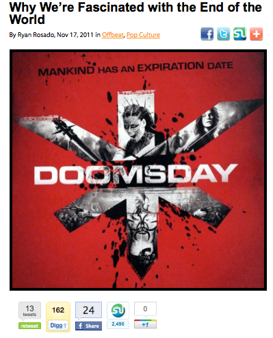 Why We're Fascinated with the end of the World